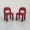 Red Children's Chairs from Omsi, Italy, 2000s, Set of 2 1