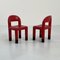 Chaises d'Enfant Rouges de Omsi, Italie, 2000s, Set de 2 2