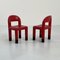 Red Children's Chairs from Omsi, Italy, 2000s, Set of 2 2