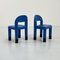 Blue Kids Chairs from Omsi Italy, Set of 2 2