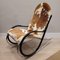 Swiss Rocking Chair in Cowleather, Steel and Black Wood by Paul Tuttle, 1972 23
