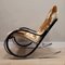 Swiss Rocking Chair in Cowleather, Steel and Black Wood by Paul Tuttle, 1972, Image 24