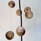 Large Brutalist Studio Ceramic Art Hanging Lamp with Cascading Ceramic Spheres attributed to Bücking-Börnsen, Germany, 1960s 3