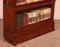 Bookcase in Mahogany with 3 Elements and Small Cabinet from Globe Wernicke 6