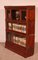 Bookcase in Mahogany with 3 Elements and Small Cabinet from Globe Wernicke 4