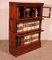 Bookcase in Mahogany with 3 Elements and Small Cabinet from Globe Wernicke 9