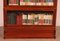 Bookcase in Mahogany with 3 Elements and Small Cabinet from Globe Wernicke 7