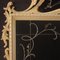 20th Century Italian Lacquered Mirror with Floral Decorations, 1960s 7