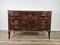 Art Deco Chest of 3 Drawers in Burl Walnut, Italy, 1940s 1