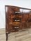 Art Deco Chest of 3 Drawers in Burl Walnut, Italy, 1940s 16