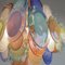 Lampadario in vetro di Murano multicolore di Gino Vistosi, anni '80, Immagine 2
