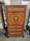 Marquetry Secretary with Chest of Drawers in Walnut, France, 1890s, Image 1