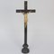 Skulptur von Jesus Christus am Kreuz aus polychromem Holz, 1800er 5