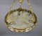 Antique Napoleon III French Empire Chandelier in Bronze and Alabaster, Image 15