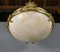 Antique Napoleon III French Empire Chandelier in Bronze and Alabaster, Image 13