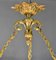 Antique Napoleon III French Empire Chandelier in Bronze and Alabaster 10