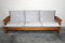 Brutalistisches Sofa aus Kiefernholz, Frankreich, 1960er 4
