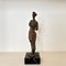 Oskar Bottoli, Small Woman Sculpture, 1969, Bronze Coulé sur un Socle en Marbre Noir 13