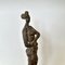 Oskar Bottoli, Kleine Frauenskulptur, 1969, Bronzeguss auf schwarzem Marmorständer 10
