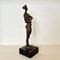 Oskar Bottoli, Kleine Frauenskulptur, 1969, Bronzeguss auf schwarzem Marmorständer 4