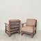 German Art Deco Upholstered Oak Lounge Chairs, 1920s, Set of 2 17