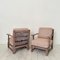 German Art Deco Upholstered Oak Lounge Chairs, 1920s, Set of 2, Image 17