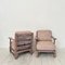 German Art Deco Upholstered Oak Lounge Chairs, 1920s, Set of 2 12