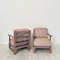 German Art Deco Upholstered Oak Lounge Chairs, 1920s, Set of 2, Image 12