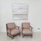 Set of German Art Deco Upholstered Oak Lounge Chairs, 1920s 11