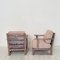German Art Deco Upholstered Oak Lounge Chairs, 1920s, Set of 2 15