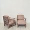 German Art Deco Upholstered Oak Lounge Chairs, 1920s, Set of 2, Image 4