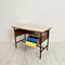 Small Mid-Century Italian Desk in Metal, Walnut and Formica by Gio Ponti, 1950s, Image 10