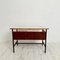 Small Mid-Century Italian Desk in Metal, Walnut and Formica by Gio Ponti, 1950s 8
