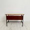 Small Mid-Century Italian Desk in Metal, Walnut and Formica by Gio Ponti, 1950s, Image 8