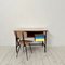 Small Mid-Century Italian Desk in Metal, Walnut and Formica by Gio Ponti, 1950s 11