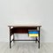 Small Mid-Century Italian Desk in Metal, Walnut and Formica by Gio Ponti, 1950s 3