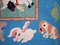 Vintage American Handmade Hooked Rug with Animals, 1970s 3