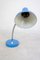 Blue Gooseneck Table Lamp from Szarvasi, 1970s 3