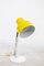 Lámpara de mesa amarilla pequeña atribuida a Szarvasi, años 70, Imagen 5