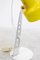 Lámpara de mesa amarilla pequeña atribuida a Szarvasi, años 70, Imagen 4