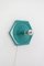 Space Age Turquoise Wall Lamp, 1970s 1