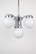 Bauhaus Chandelier with Milk Glass Shades, 1920s, Image 6