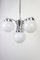 Bauhaus Chandelier with Milk Glass Shades, 1920s 2