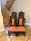 Antique Victorian Carved Oak Dining Chairs, 1880s, Set of 6 8