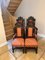 Antique Victorian Carved Oak Dining Chairs, 1880s, Set of 6, Image 8