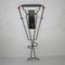 Standing Steel Coat Rack with Beech Knobs and Mirror, 1950s, Image 1