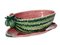 Wassermelonenschale mit Keramik Airbrush Platte, Italien, 1950er, 2er Set 2