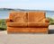 Suede and Steel Orange Sofa, 1970 16