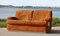 Suede and Steel Orange Sofa, 1970 15