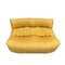 Gelbes Vintage Aralia Zwei-Sitzer Sofa von Ligne Roset, 1980er 1